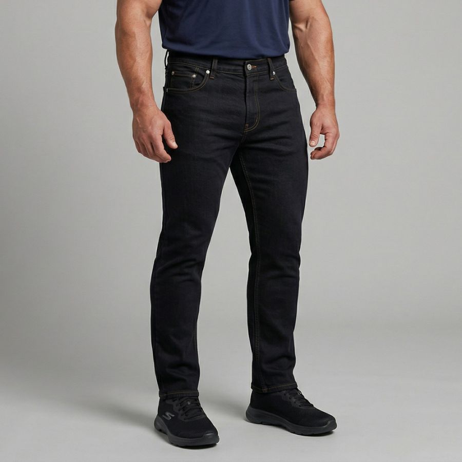 C511 Kam Classic Stretch Jean (Black)