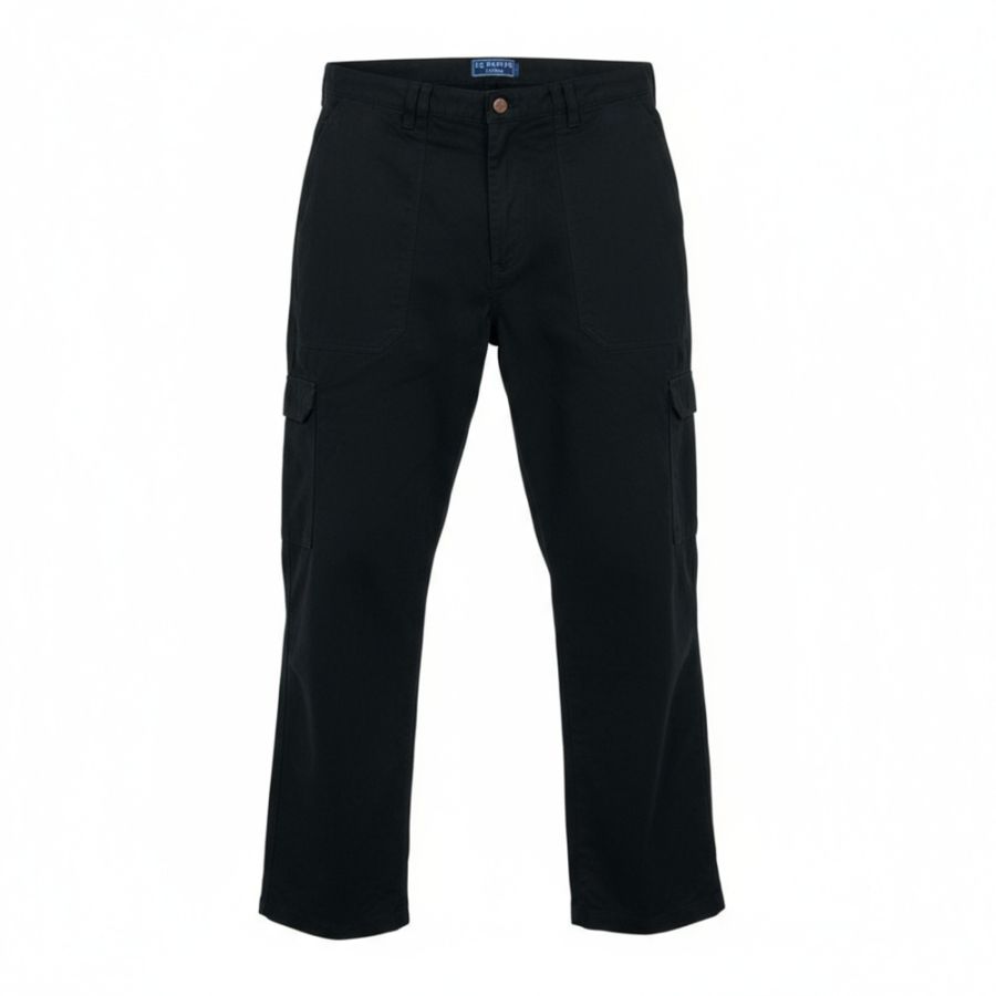 C657 Ed Baxter Loose Fit Combat Trousers (Black)