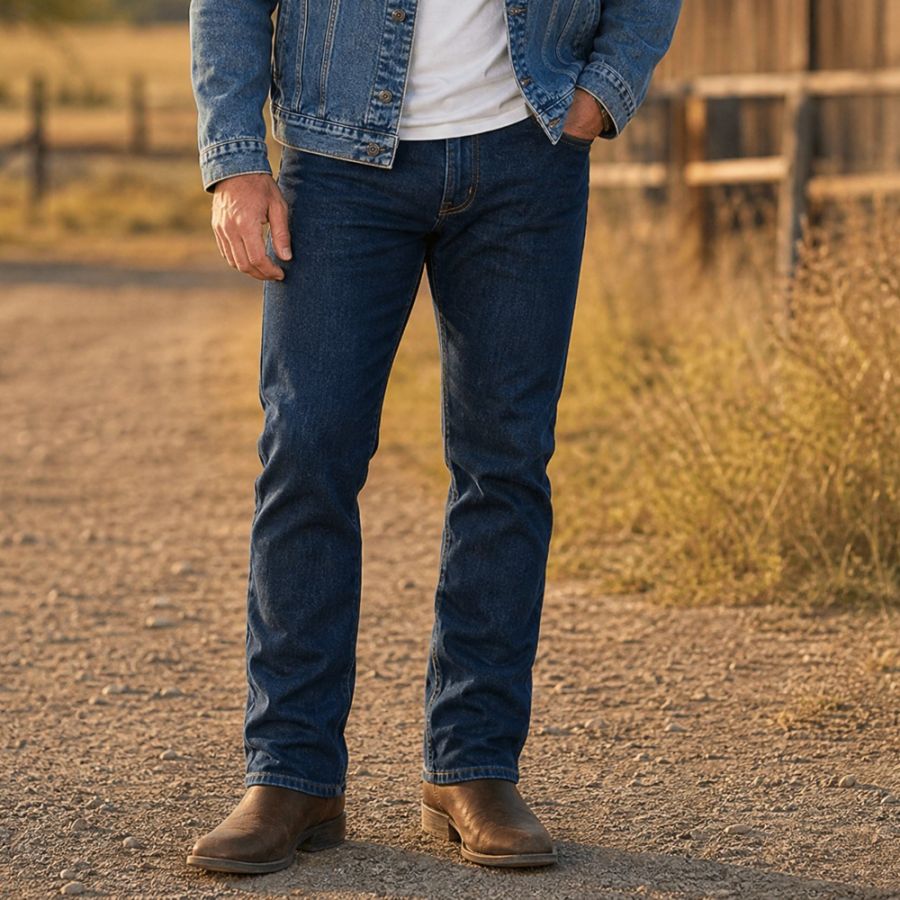 C724XT Tall Fit Wrangler Texas Stretch Jean (Dark Stone)