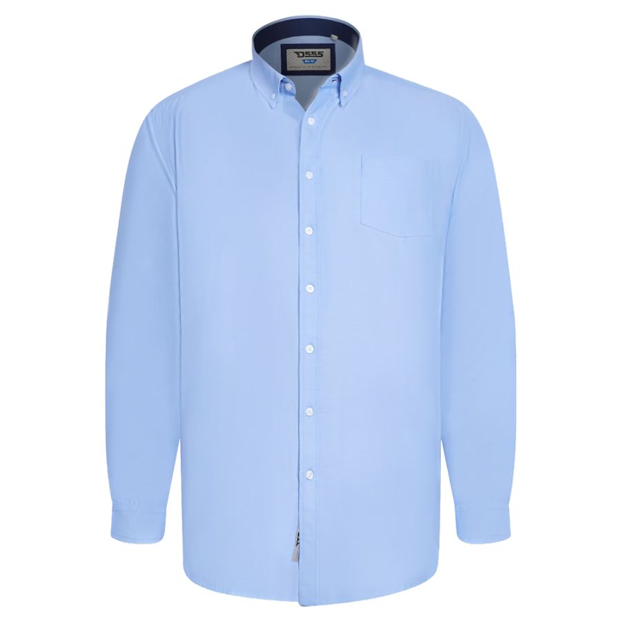 A11921 D555 Oxford Long Sleeve Shirt (Blue)