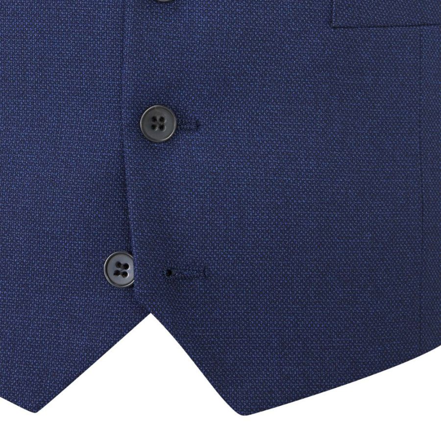 D6085XT Tall Fit Skopes Harcourt Navy Tweed Waistcoat