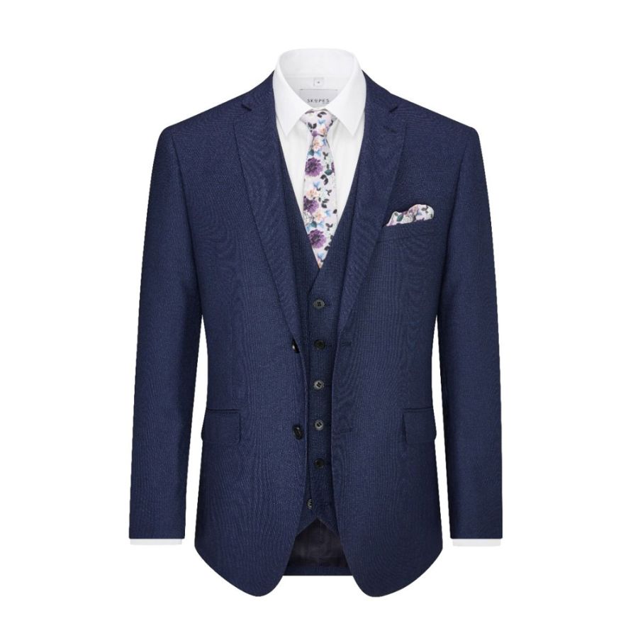 D6084 Skopes Harcourt Navy Tweed Jacket