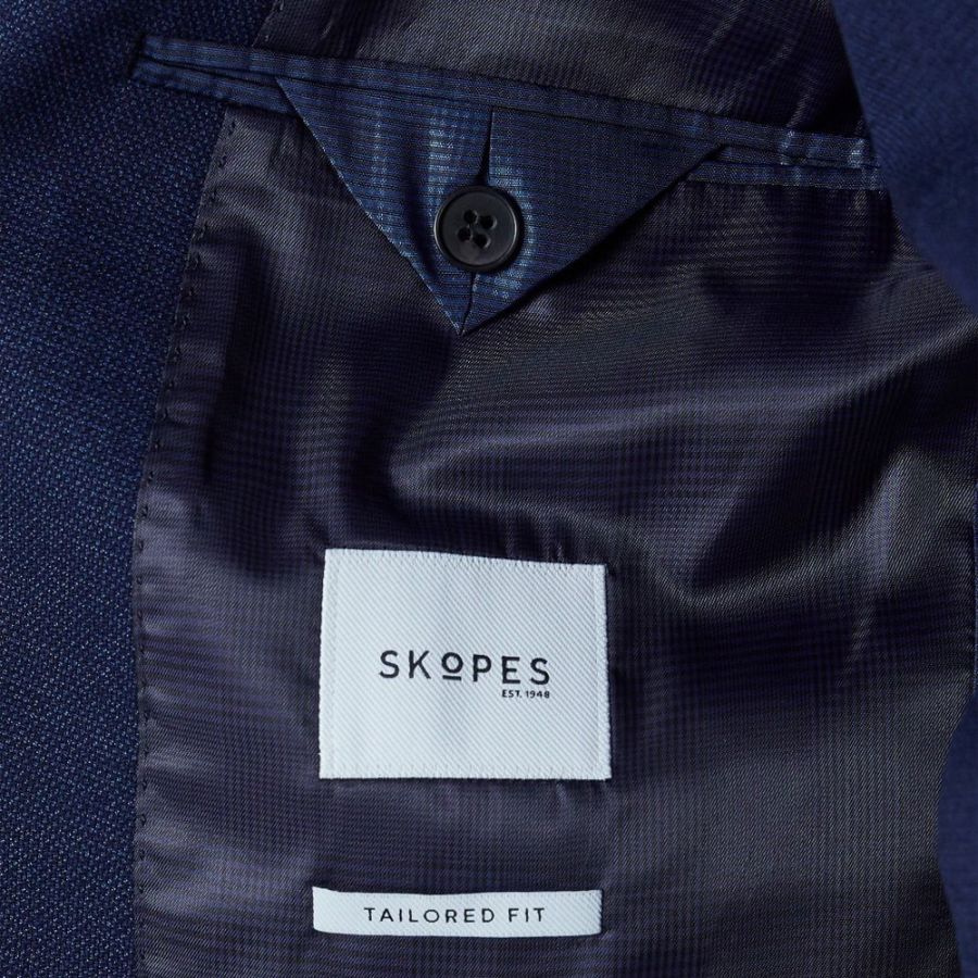 D6084XT Tall Fit Skopes Harcourt Navy Tweed Jacket