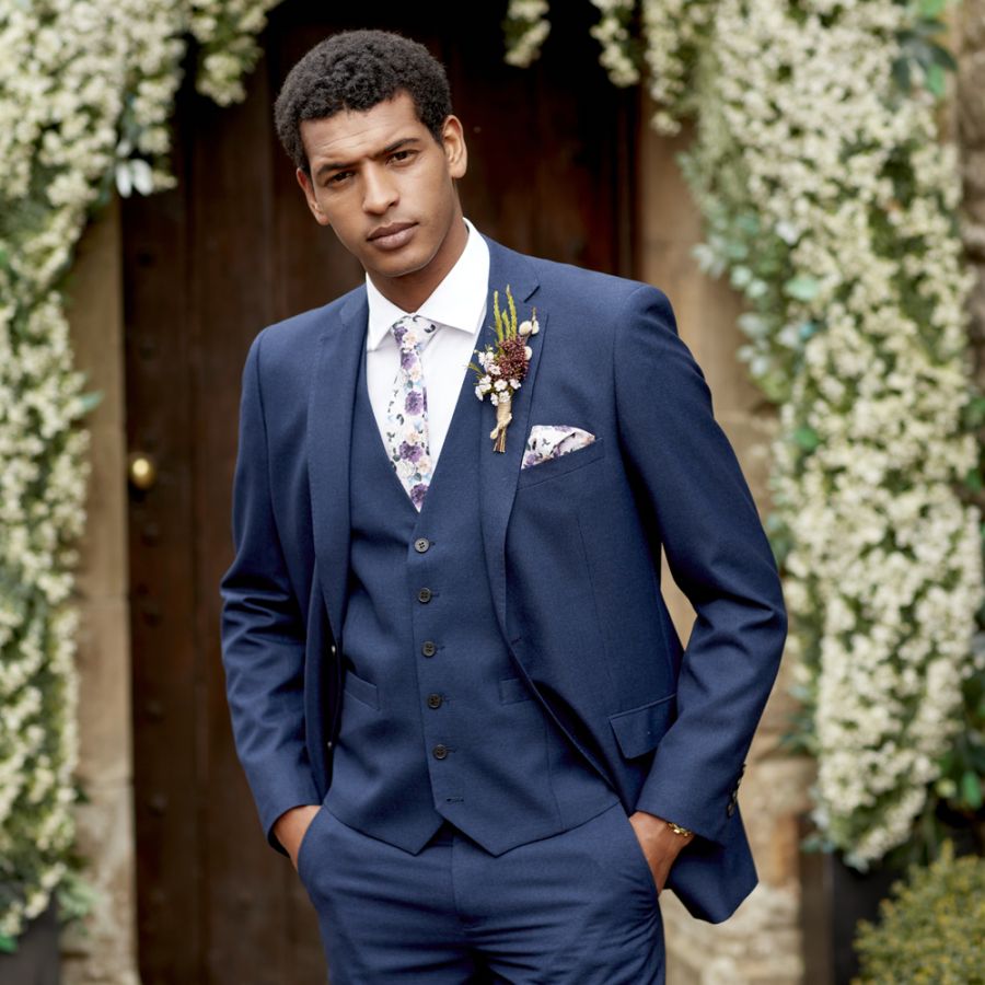 D6084 Skopes Harcourt Navy Tweed Jacket