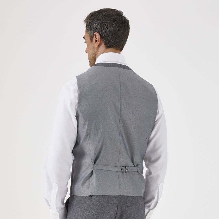 D6085XT Tall Fit Skopes Harcourt Silver Tweed Waistcoat