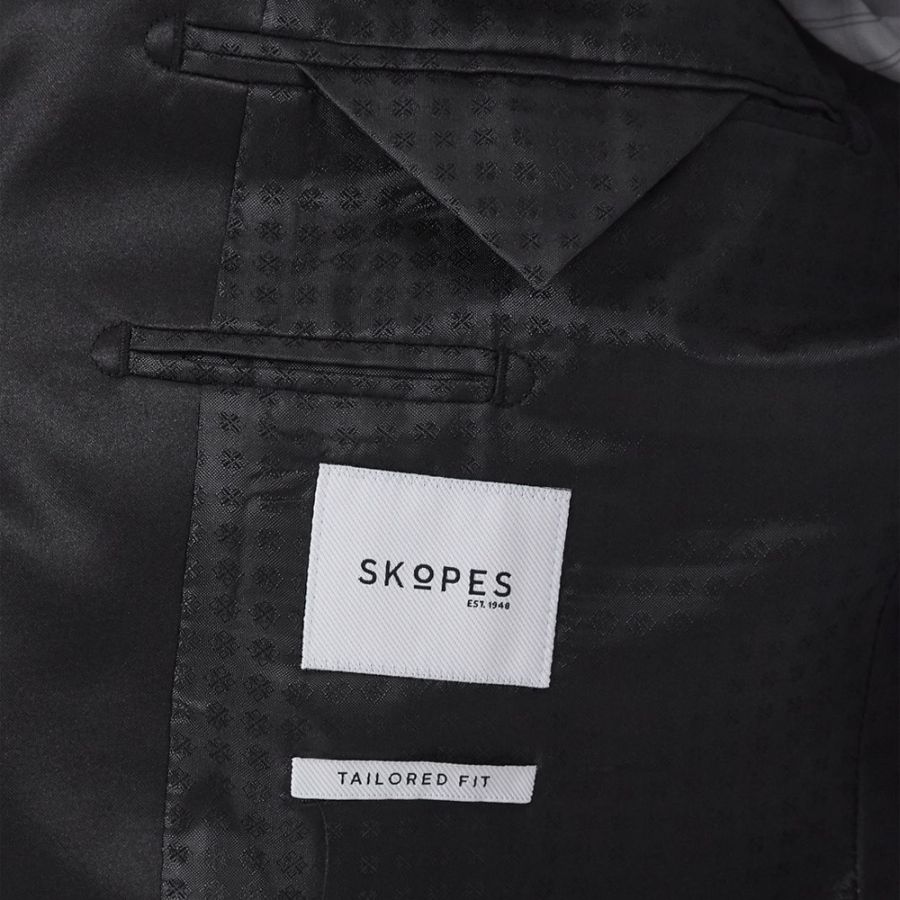 D6290XT Tall Fit Skopes Westwood Black Paisley Velvet Jacket