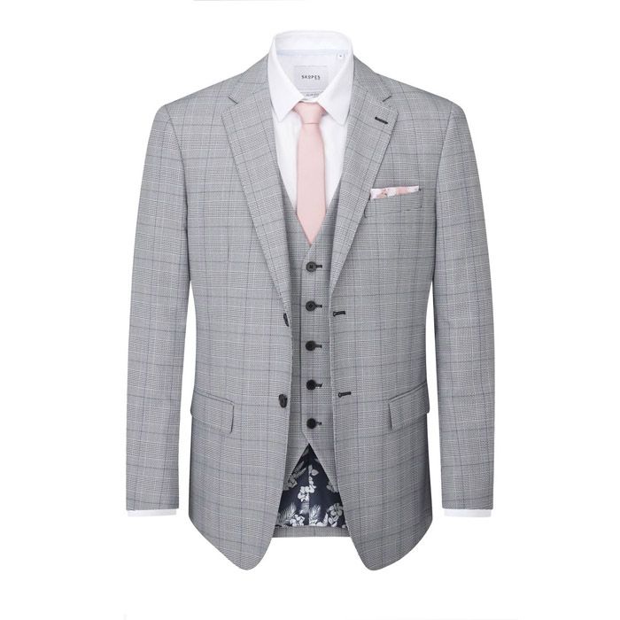 D6368XT Tall Fit Skopes Anello Grey Suit Jacket