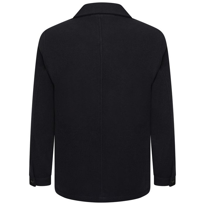 D6426 Grey Hawk Wool Effect Coat (Navy)