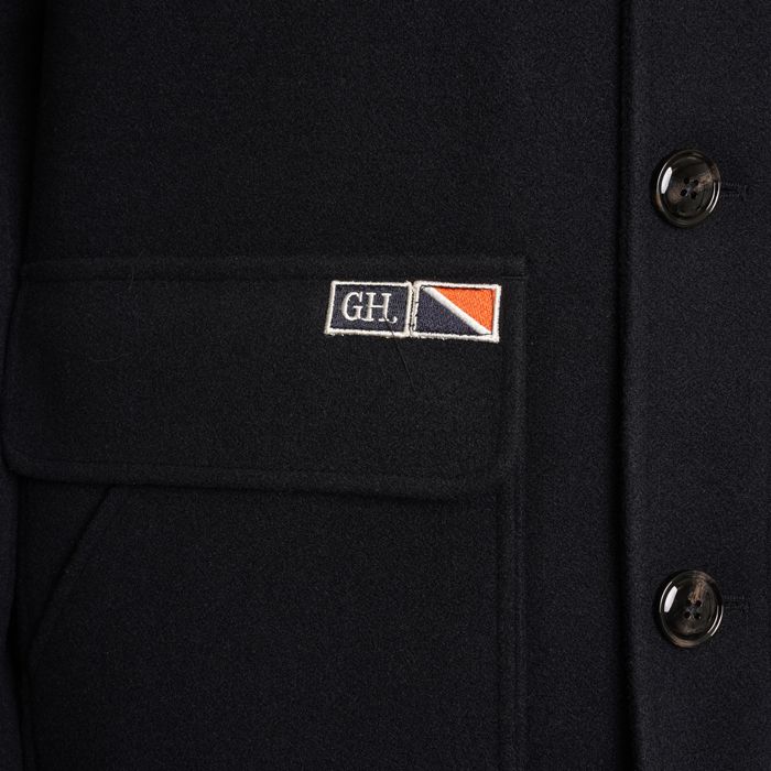 D6426 Grey Hawk Wool Effect Coat (Navy)