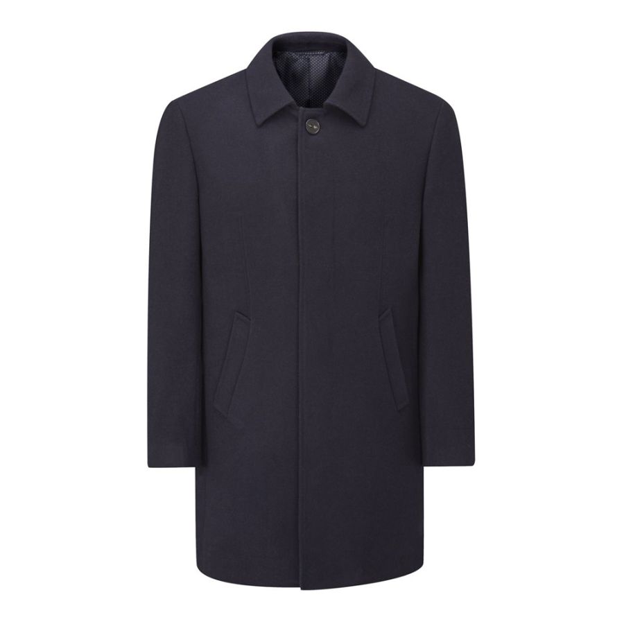 D6450XT Tall Fit Skopes Aldgate Long Overcoat (Navy)