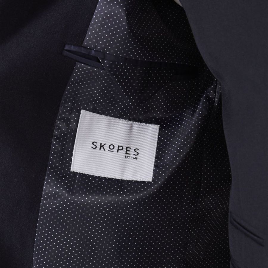 D6450 Skopes Aldgate Long Overcoat (Navy)