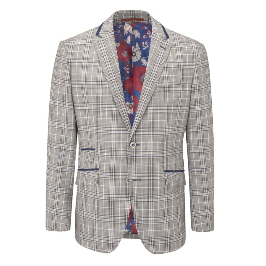 D6551XT Tall Fit Skopes Whittington Check Suit Jacket