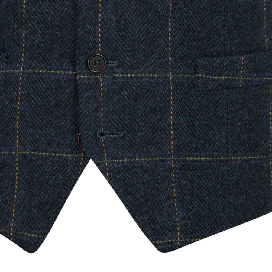 D6612XT Tall Fit Skopes Heaton Check Waistcoat