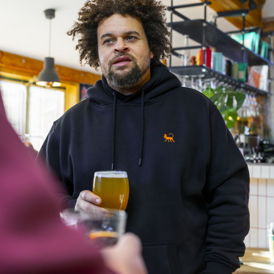 D6641 Lébrett Overhead Hooded Top (Black)