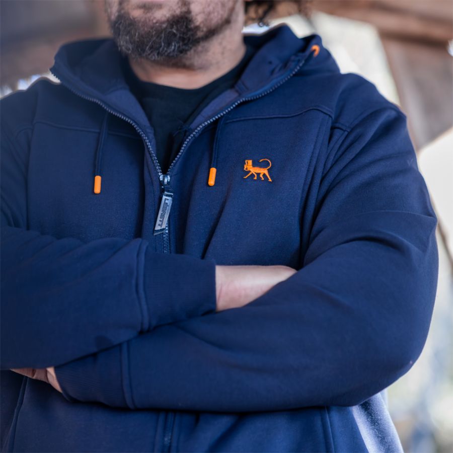 D6642 Lébrett Full Zip Hooded Top (Navy)