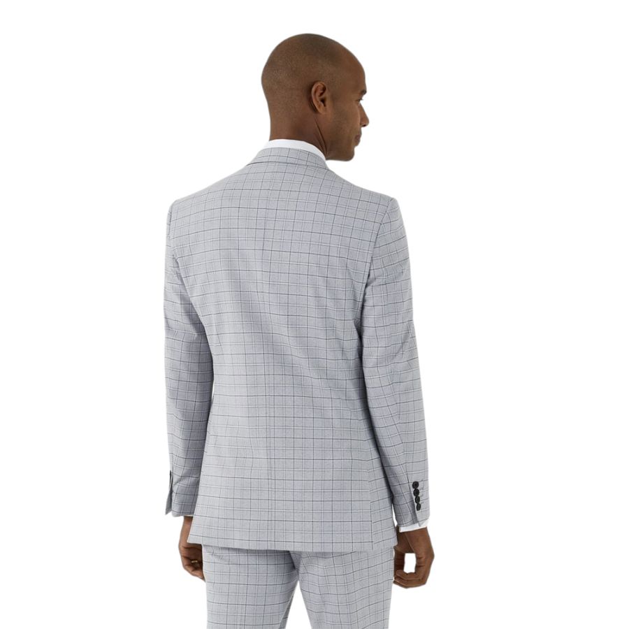 D6663 Skopes Brook Check Suit Jacket