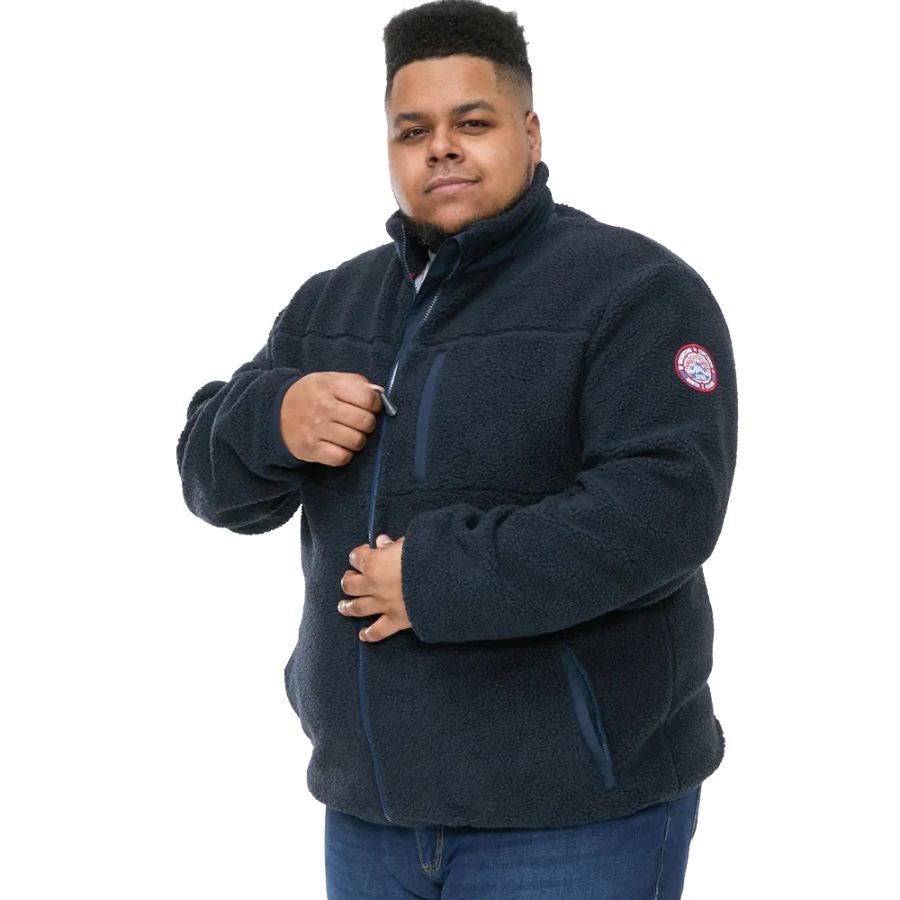 D6705 D555 Full Zip Sherpa Fleece Jacket