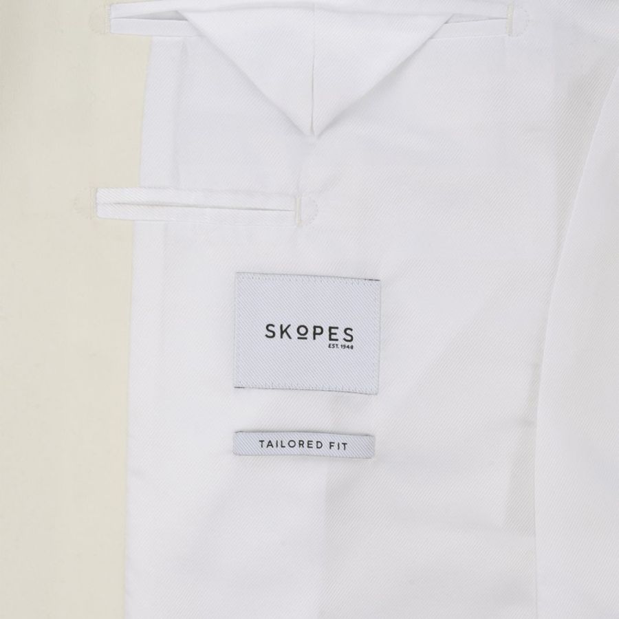 D6814 Skopes White Tuxedo Jacket