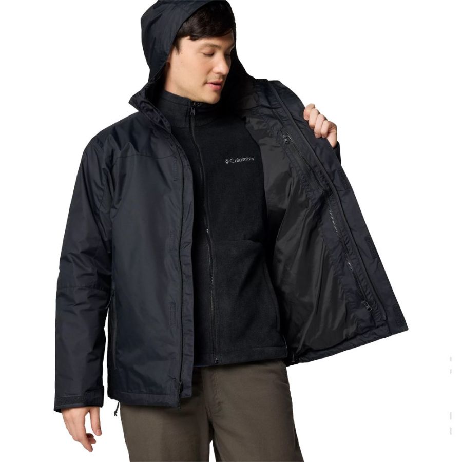 D6731 Columbia Tunnels Falls™ 3 in 1 Waterproof Jacket (Black)