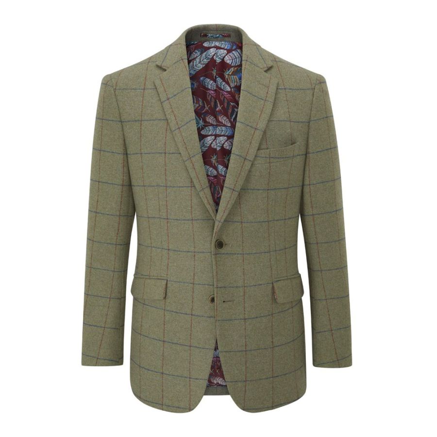D6733XT Tall Fit Skopes Fairbairn Green Check Country Jacket