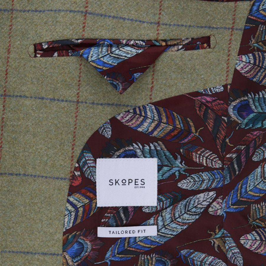 D6733 Skopes Fairbairn Green Check Country Jacket