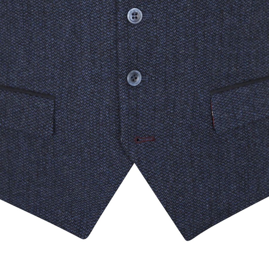 D6743XT Tall Fit Skopes Newsam Tweed Effect Waistcoat