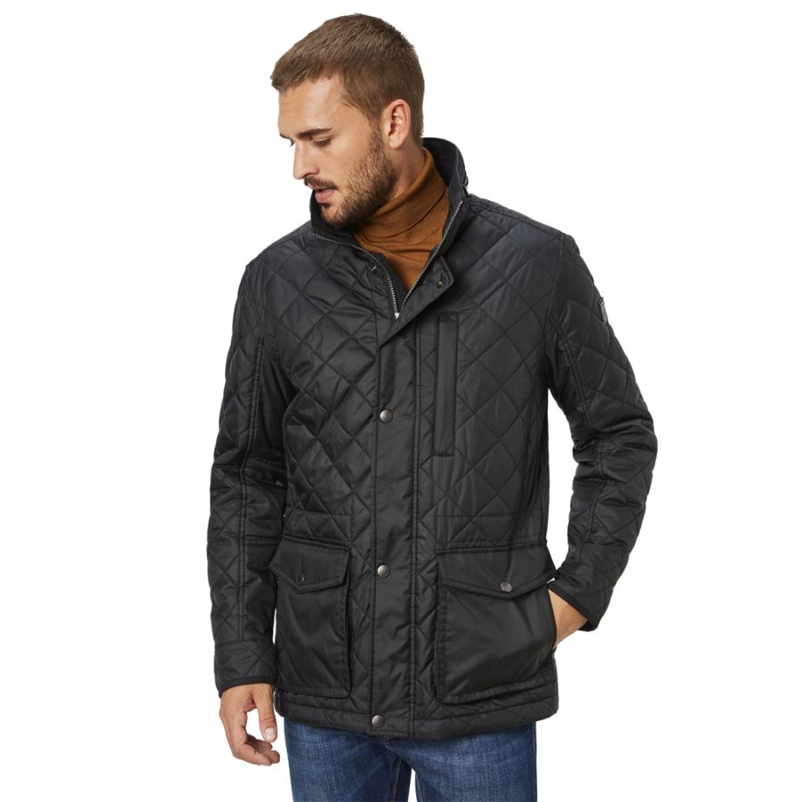 D6751 S4 Jackets Vegas Lightweight Quilted Jacket (Black)