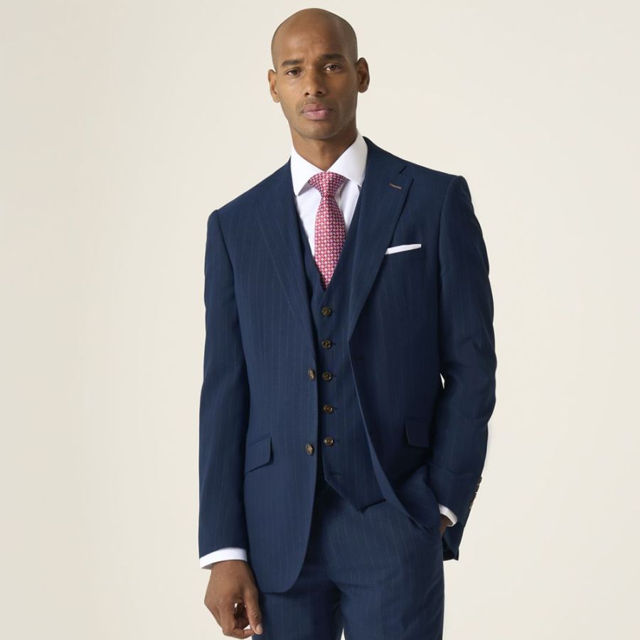 D6765 Skopes Wright Stripe Suit Jacket