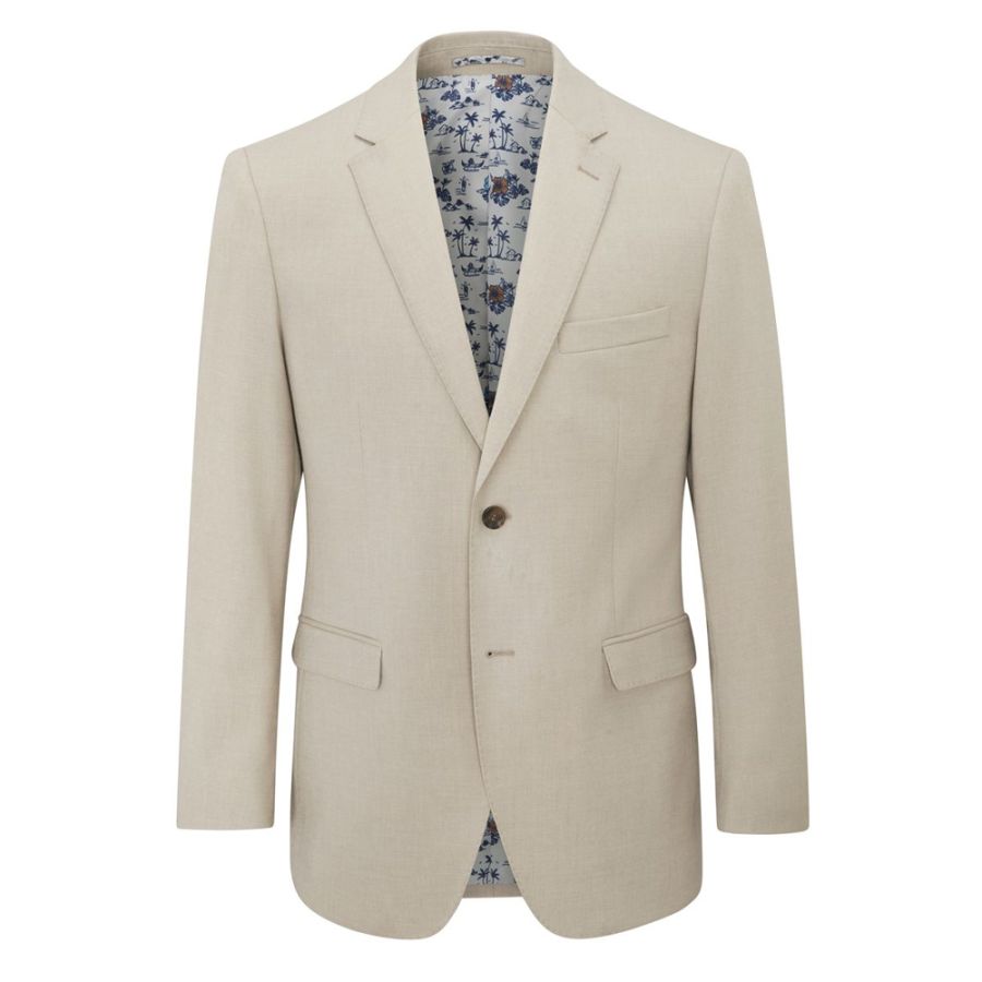 D6766XT Tall Fit Skopes Caspian Suit Jacket (Stone)