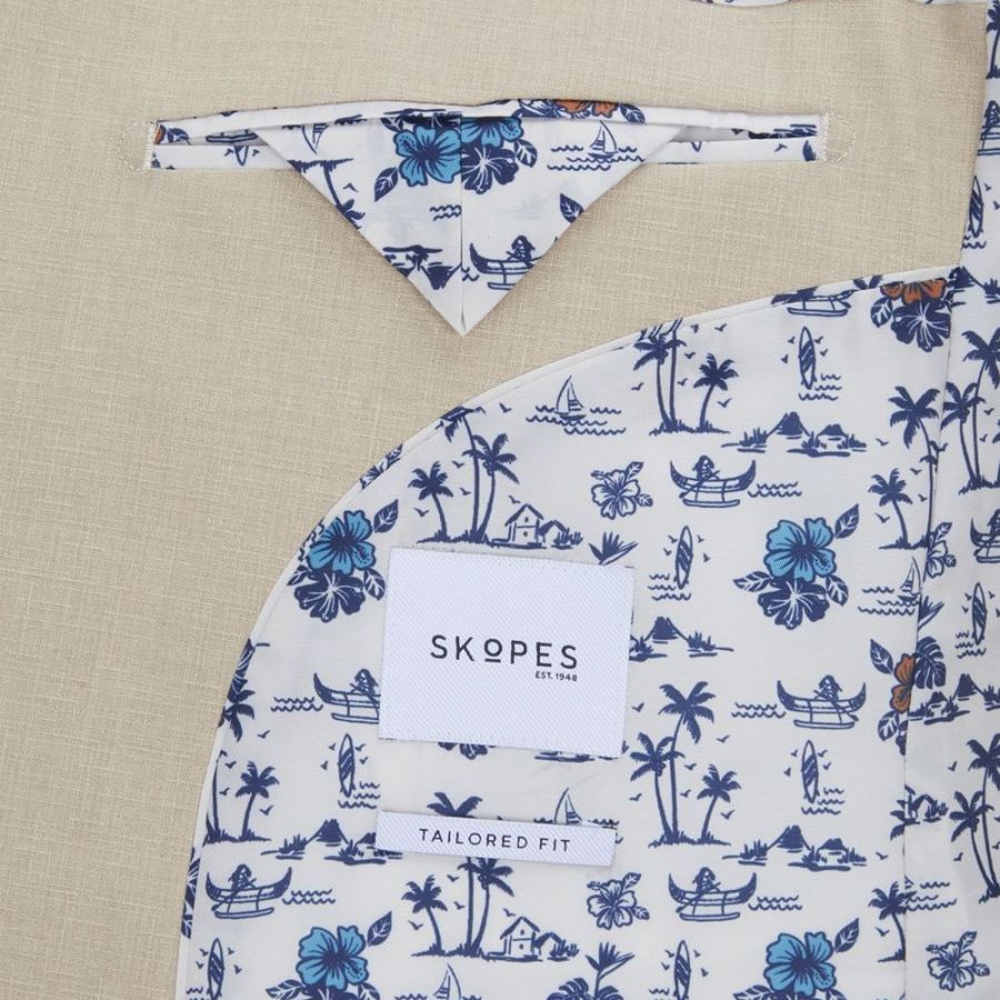 D6766 Skopes Caspian Suit Jacket (Stone)