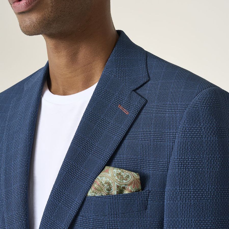 D6768XT Tall Fit Skopes Orville Tailored Check Jacket