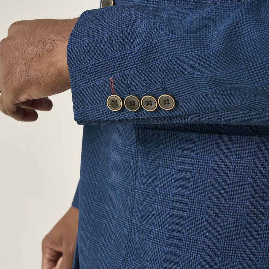 D6768 Skopes Orville Tailored Lightweight Check Jacket