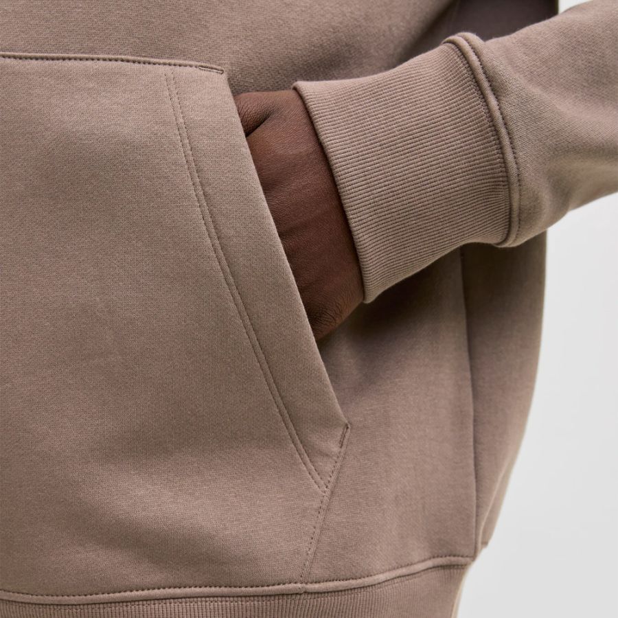 D6781 Jack & Jones Printed Logo Hoodie (Beige)