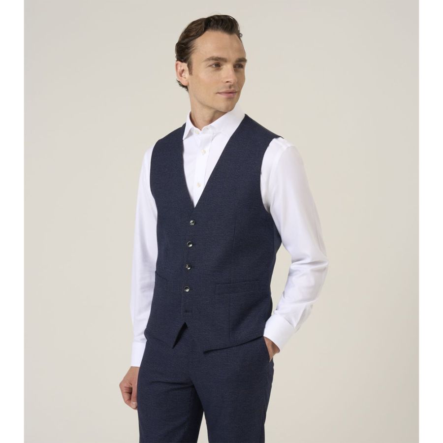 D6785XT Tall Fit Skopes Boyd Puppytooth Waistcoat