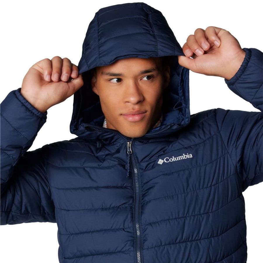 D6793 Columbia Powder Lite™ II Hooded Insulated Jacket (Navy)