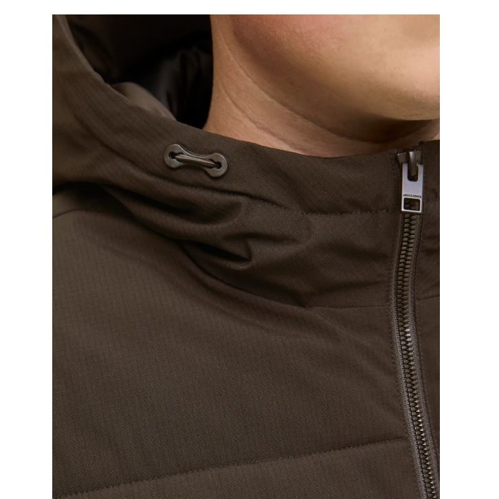 D6798 Jack and Jones Puffer Jacket (Brown)