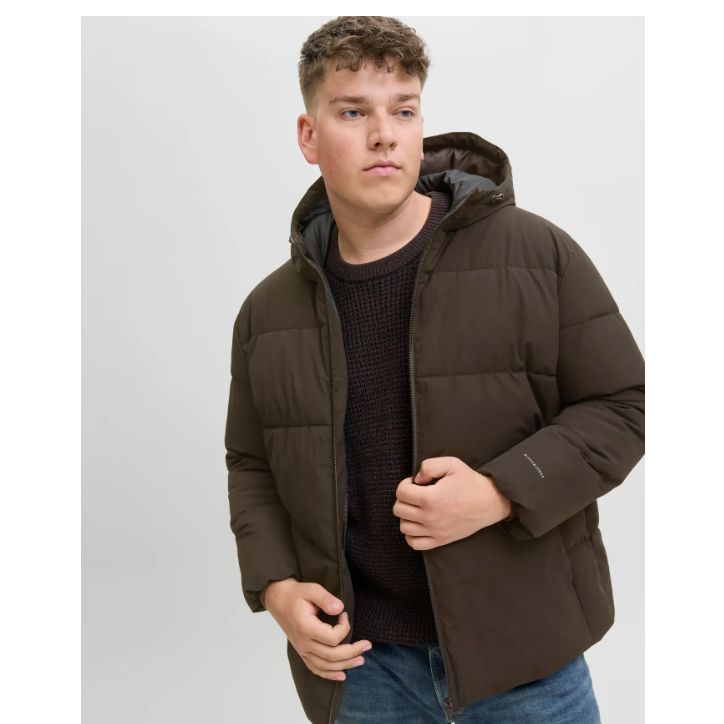 D6798 Jack and Jones Puffer Jacket (Brown)