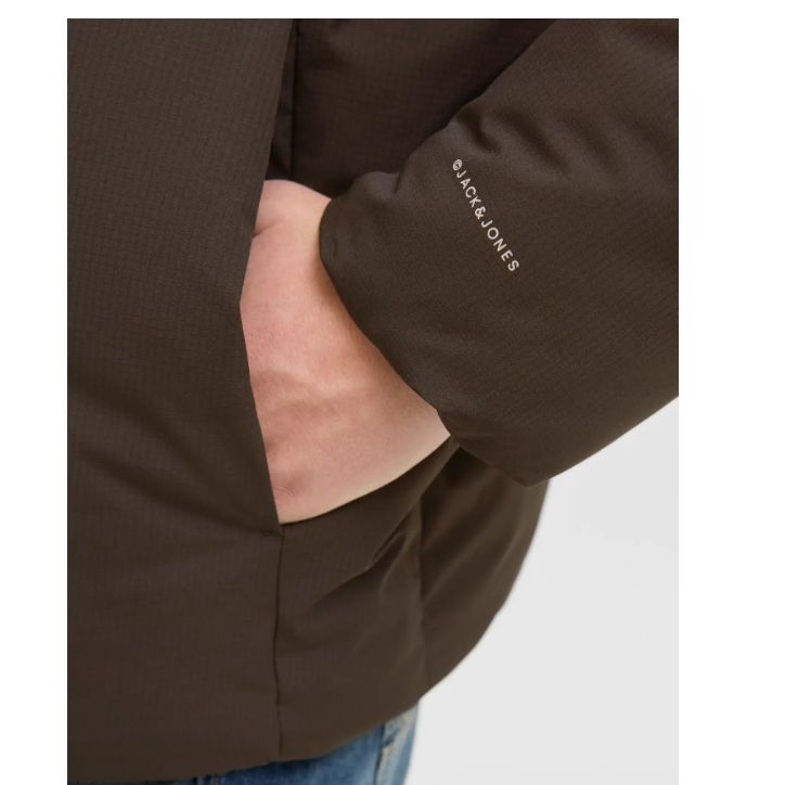 D6798 Jack and Jones Puffer Jacket (Brown)