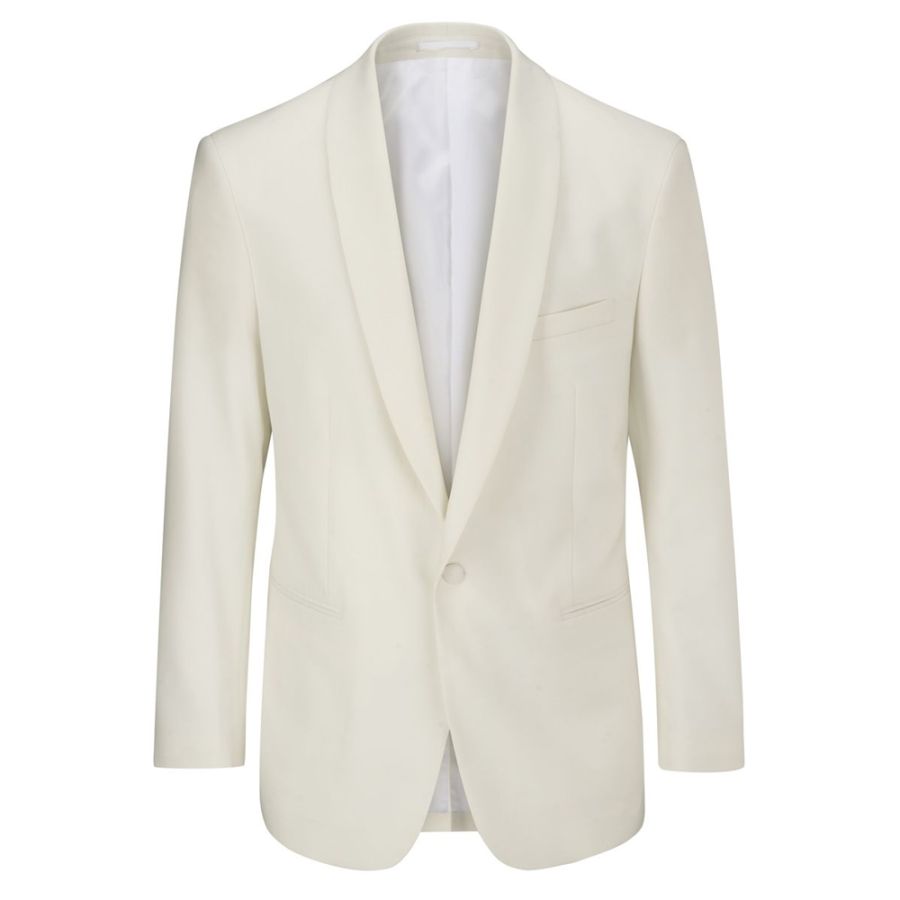 D6814 Skopes White Tuxedo Jacket