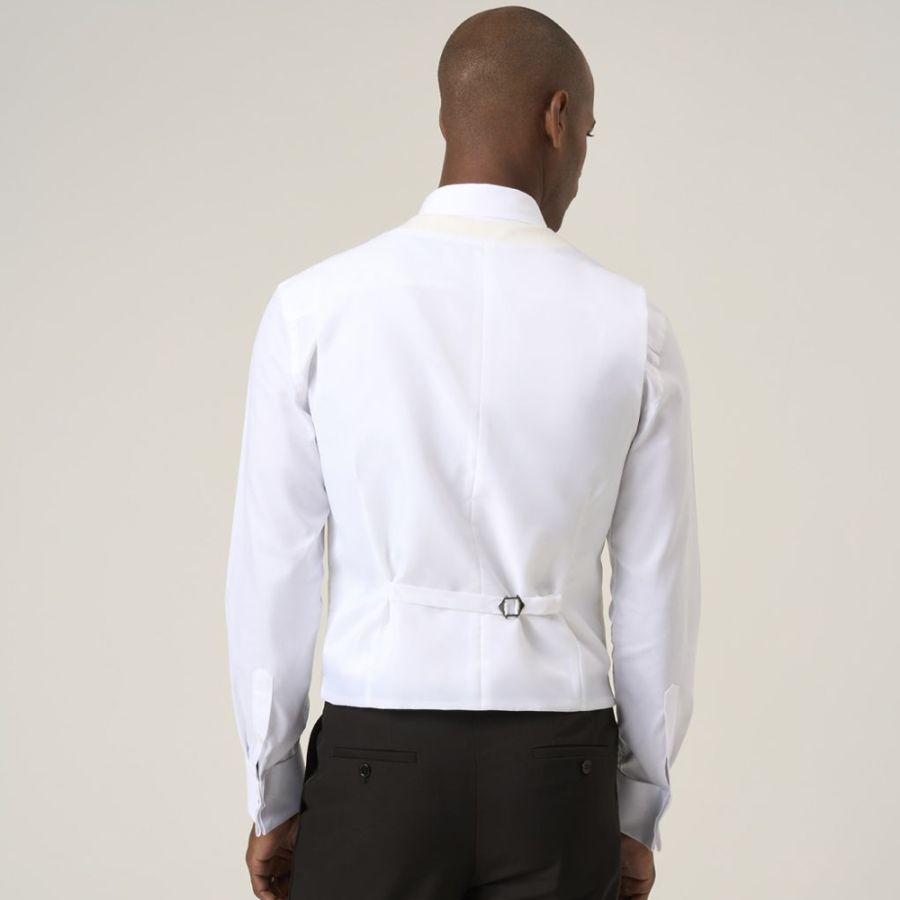 D6815XT Tall Fit Skopes White Tux Scoop Waistcoat