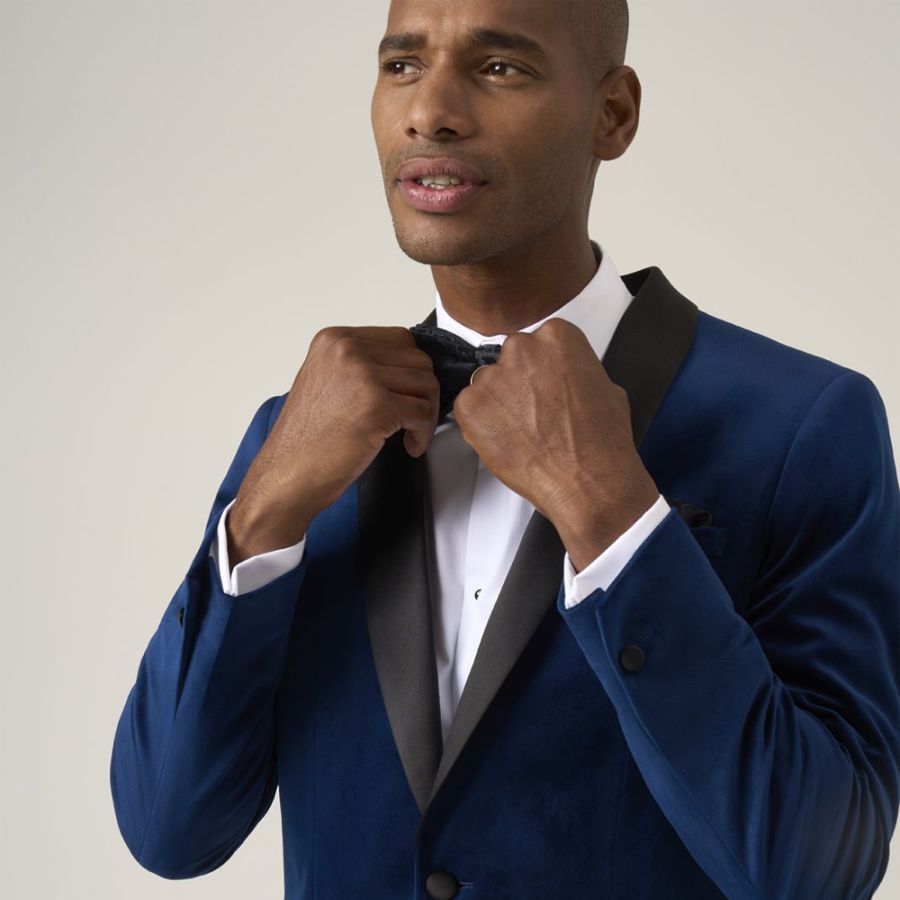 D6816 Skopes Royal Blue Velvet Jacket