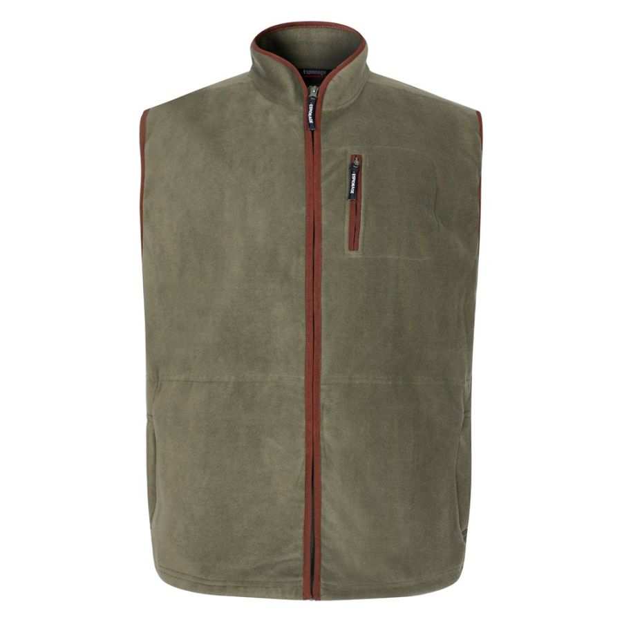 D6818 Espionage Country Fleece Gilet (Green)