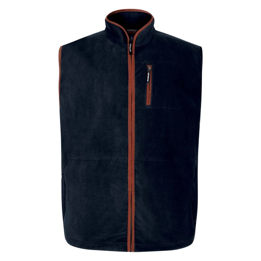 D6818 Espionage Country Fleece Gilet (Navy)