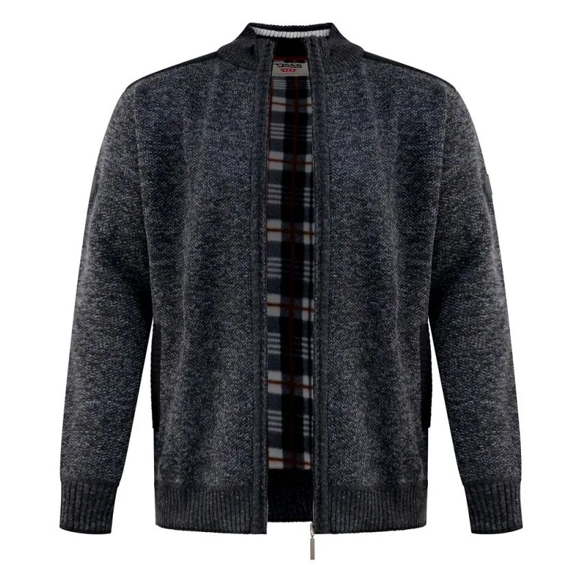 E1097 D555 Full Zip Knitted Sweater