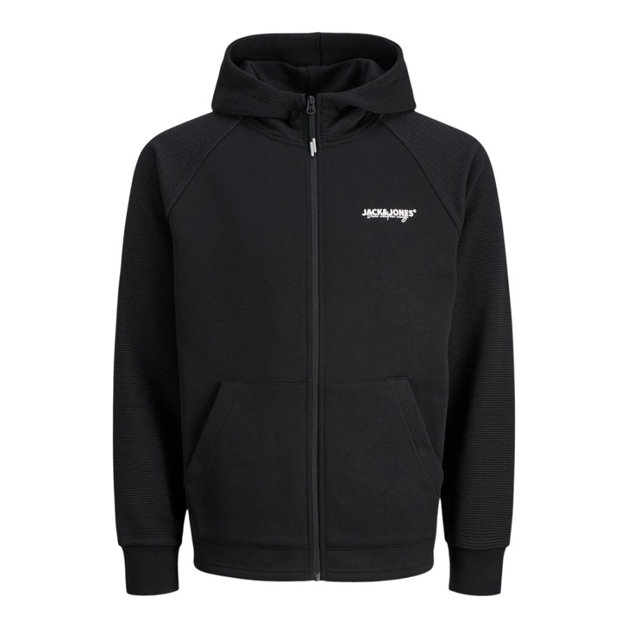 D6831 Jack & Jones Full Zip Hoodie (Black)