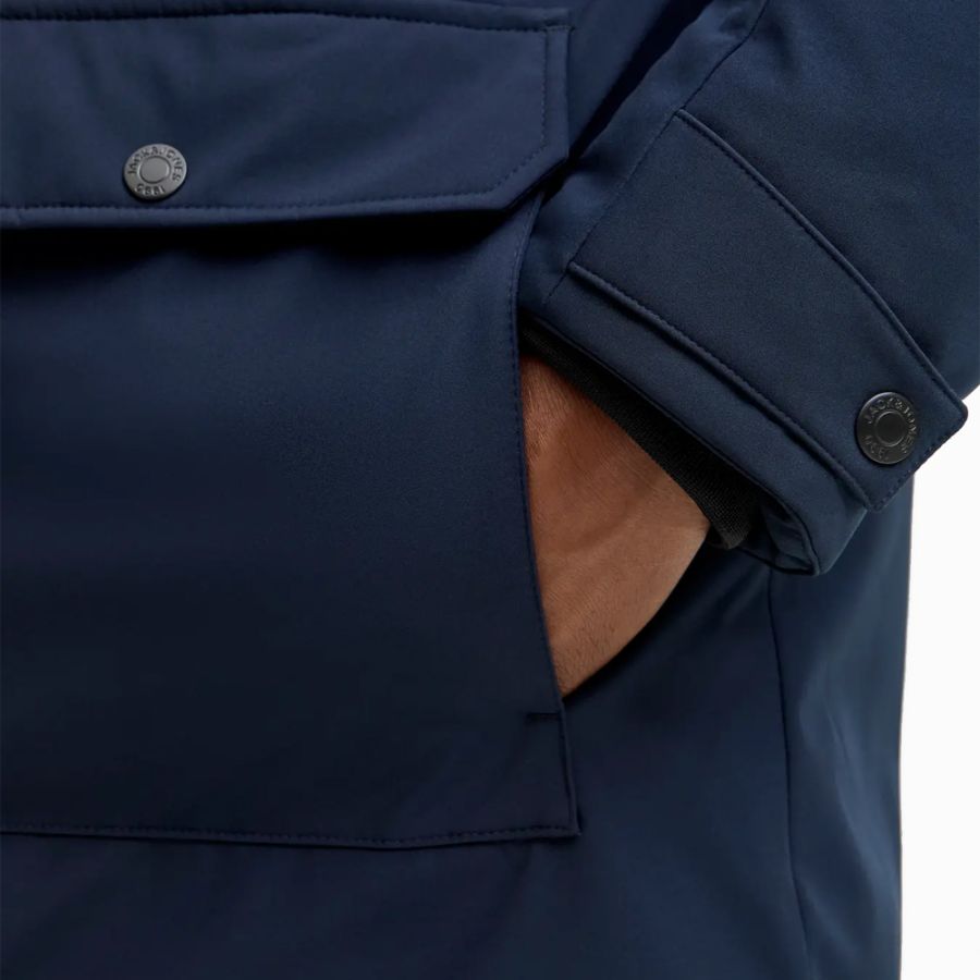 D6836 Jack and Jones Softshell Parka Jacket (Navy)