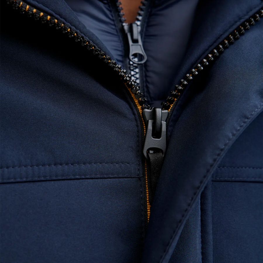 D6836 Jack and Jones Softshell Parka Jacket (Navy)