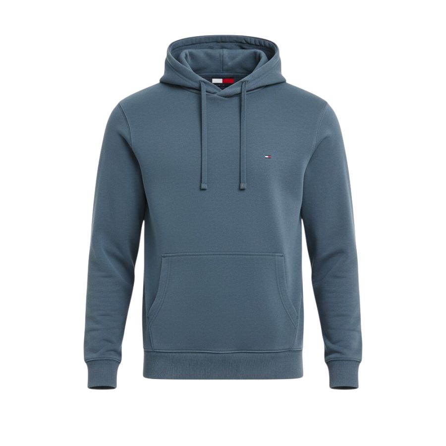 D6846 Tommy Hilfiger Essential Terry Hoodie (Sea)
