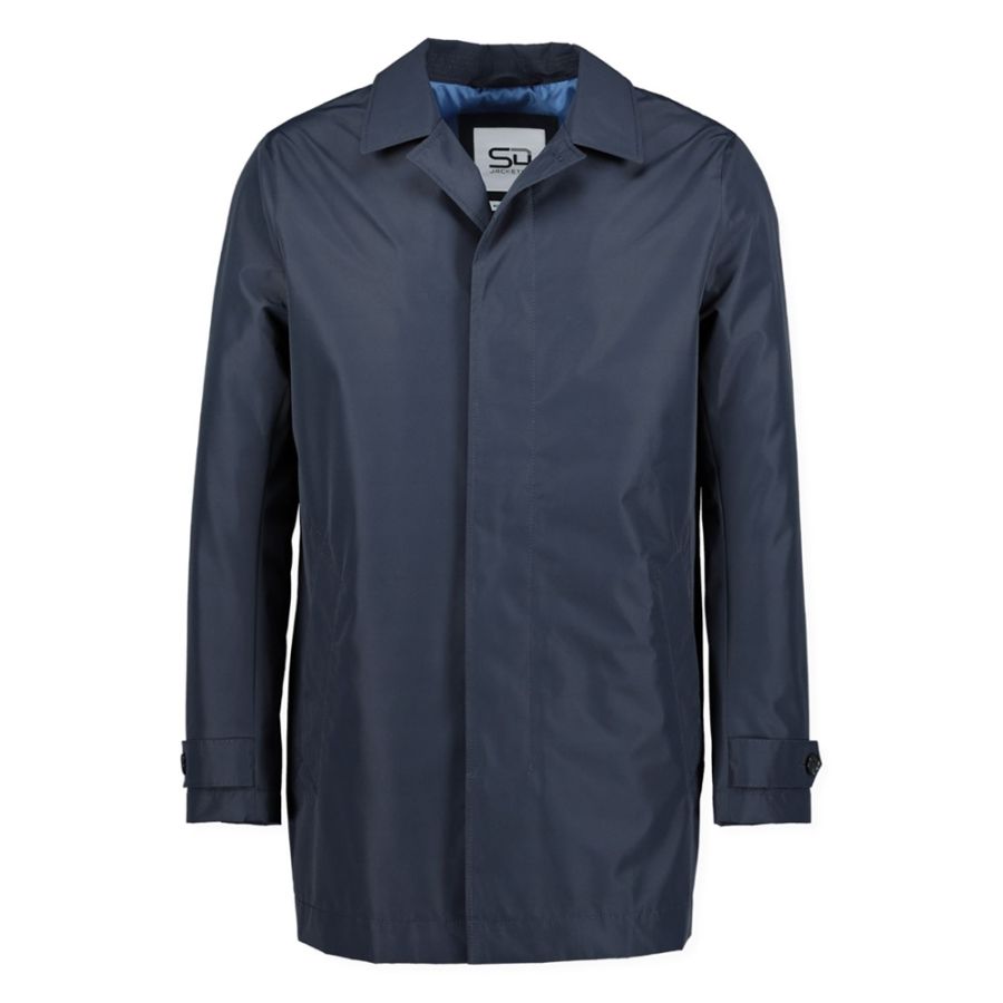 D6865 S4 Lightweight Waterproof Rain Mac (Navy)