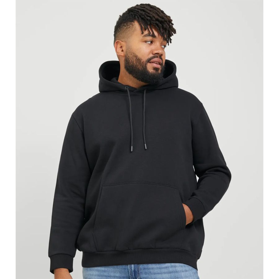 D6866 Jack & Jones Hooded Top (Black)